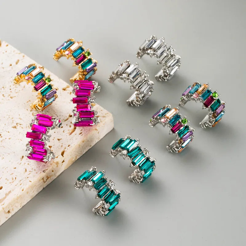 'Shiny C' style earrings