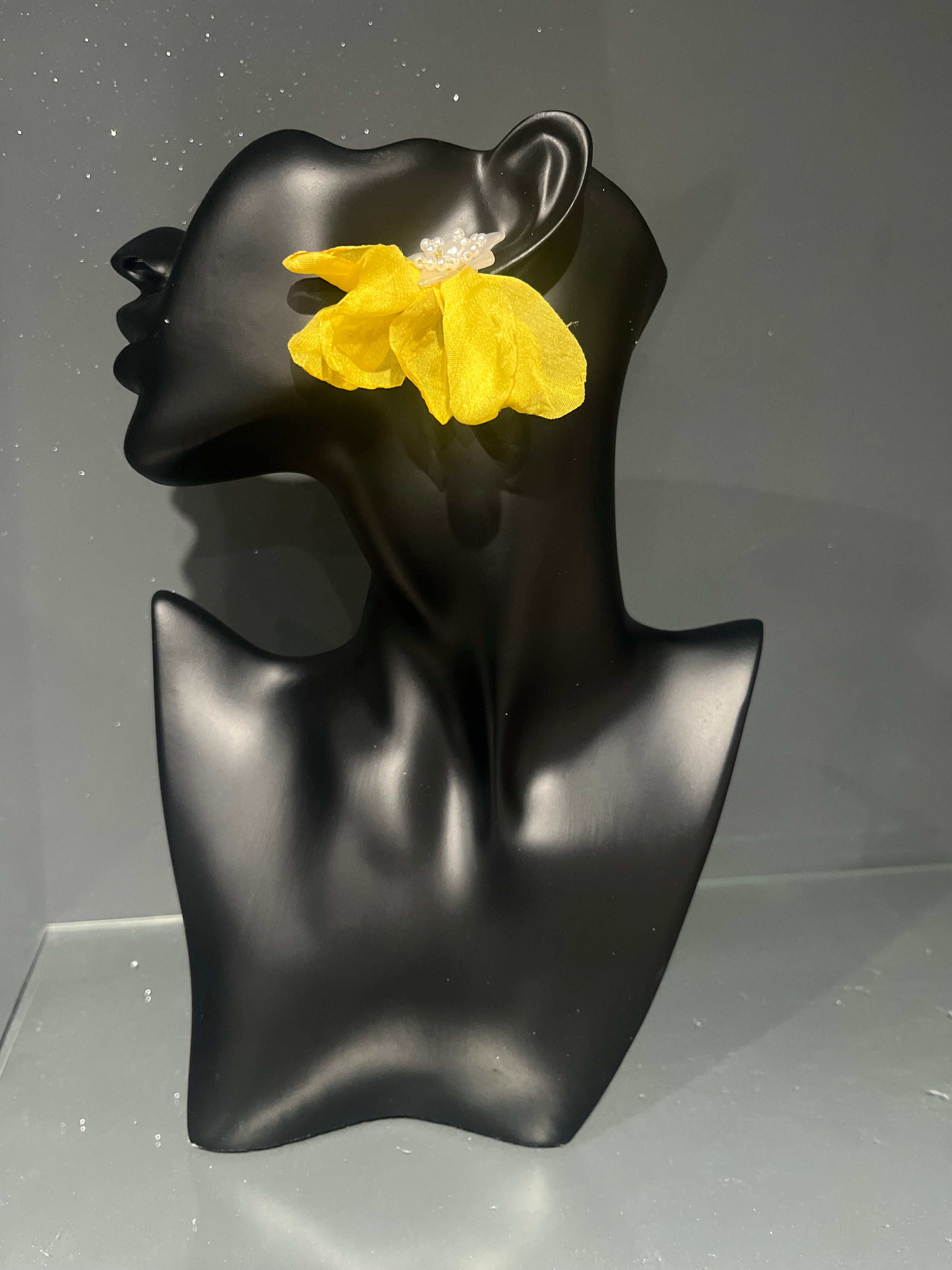 Yellow Pearl Earring