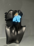Light Blue Chiffon Petal Earring