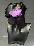 Purple Chiffon Petal Earring