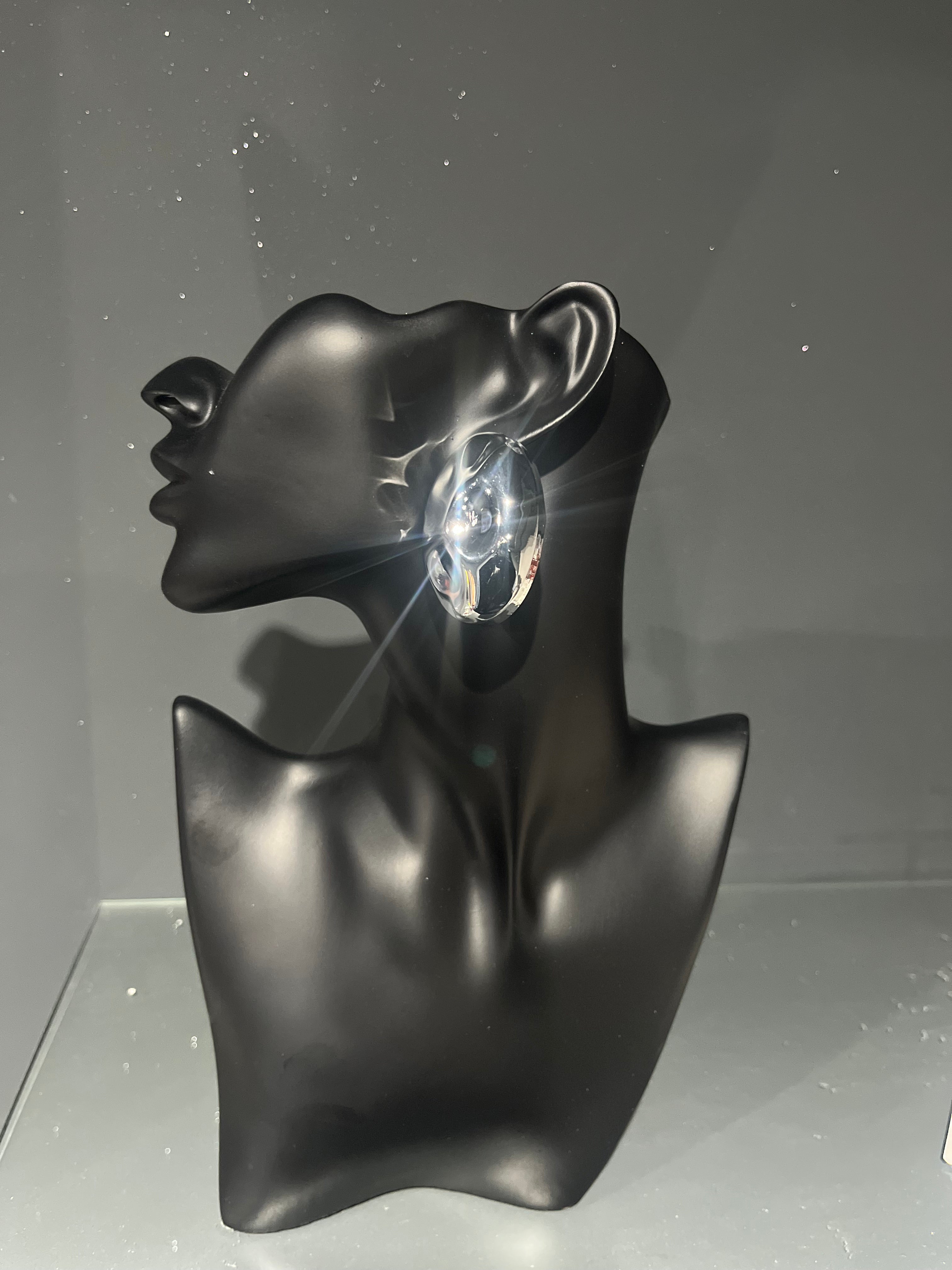 Silver 3D Earring