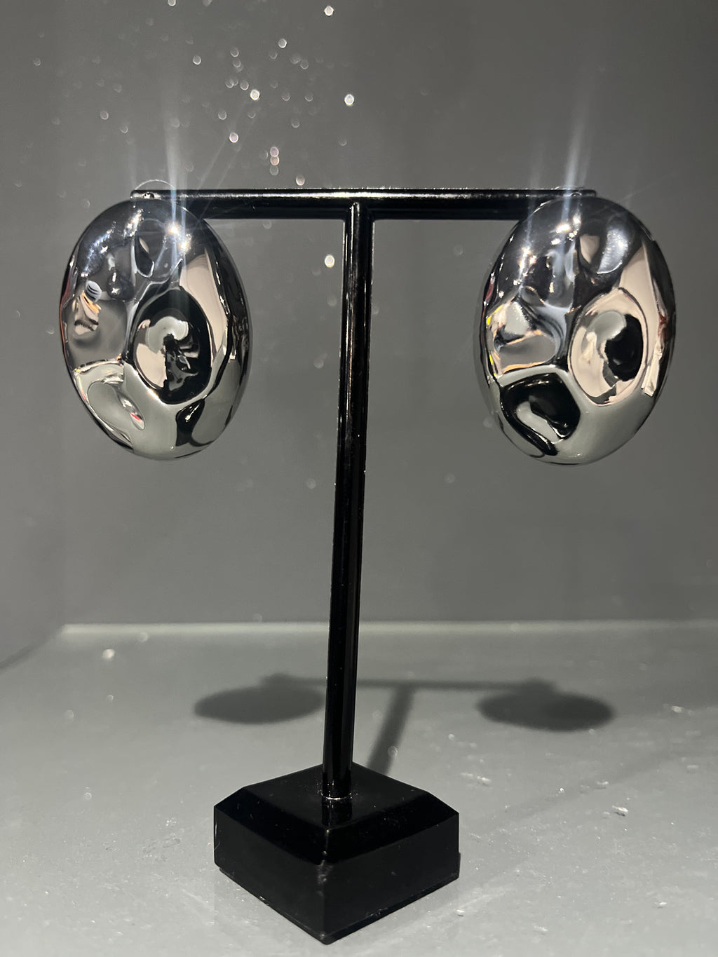 Silver 3D Earring