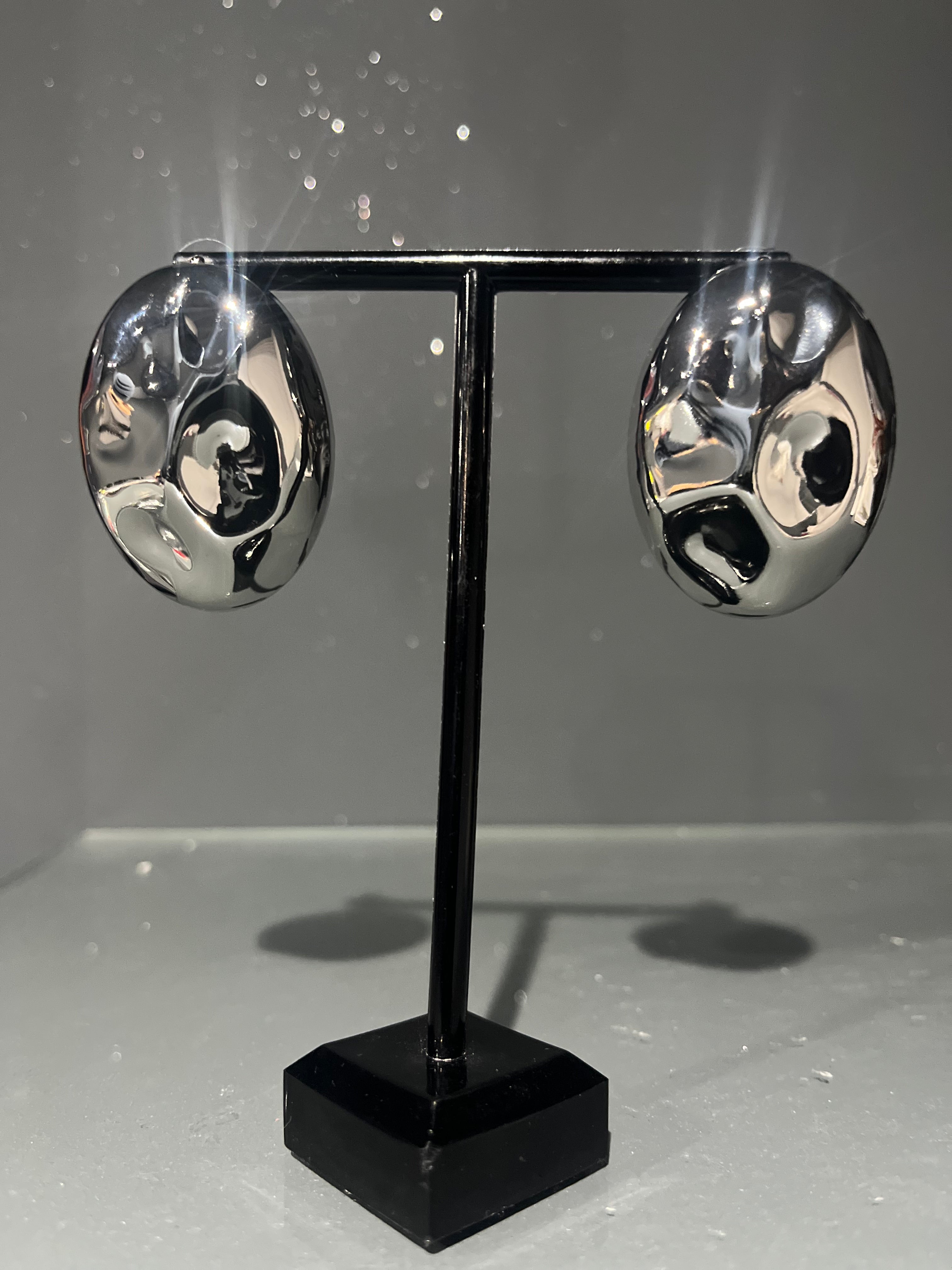 Silver 3D Earring