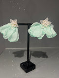 Pale Blue & Green Pearl Earring