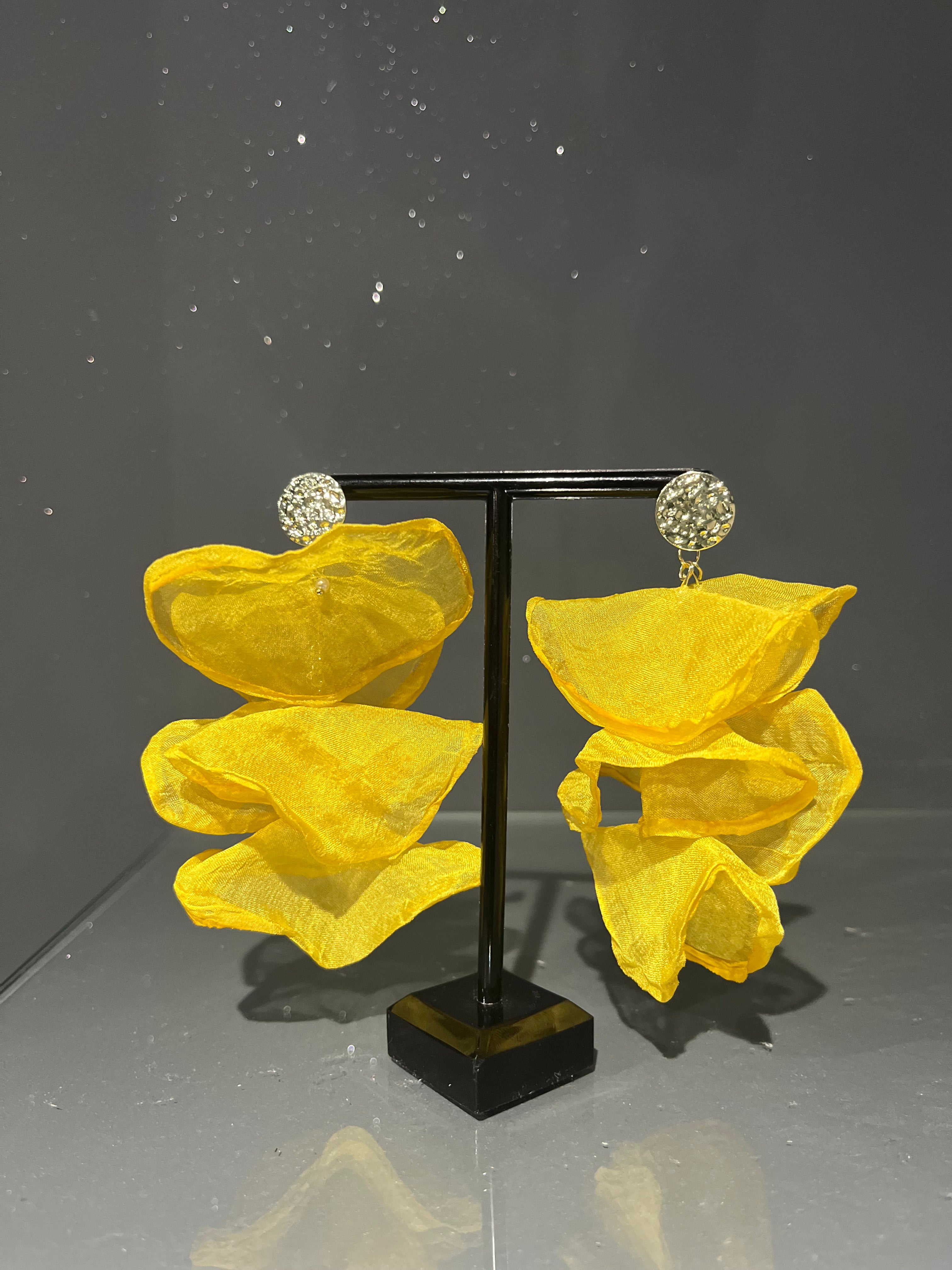 Yellow Tiered Earring