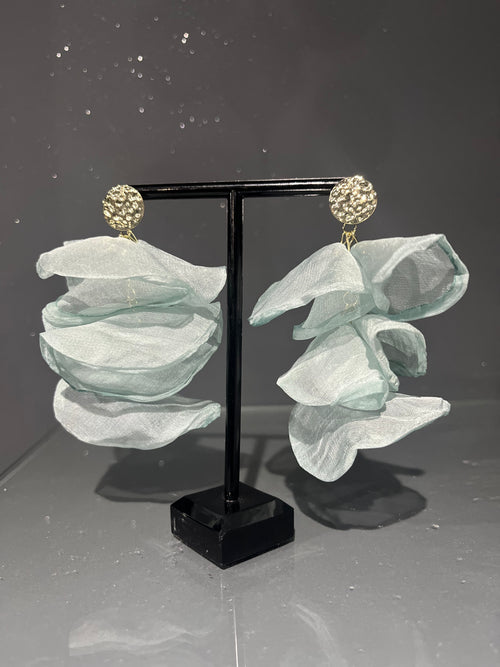 Blue Tiered Earring