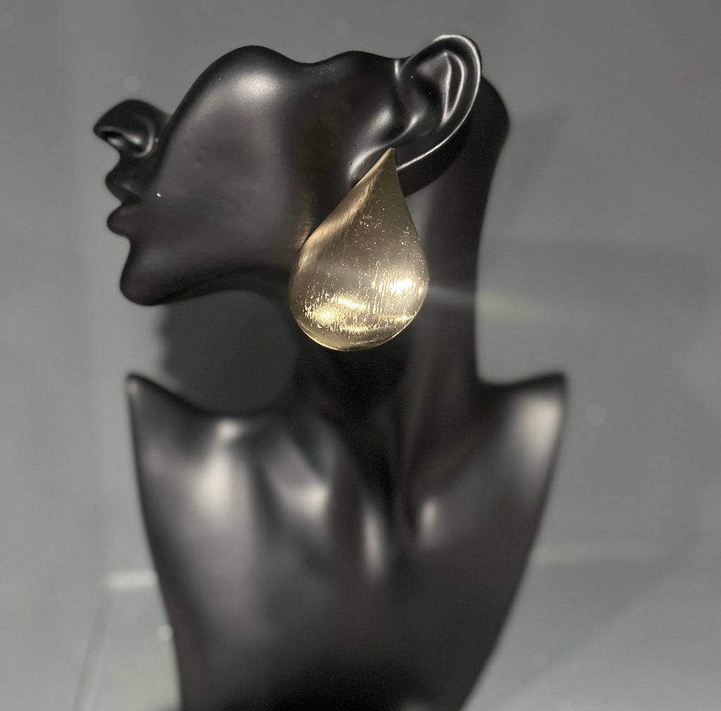 Gold Raindrop Inspired Earring