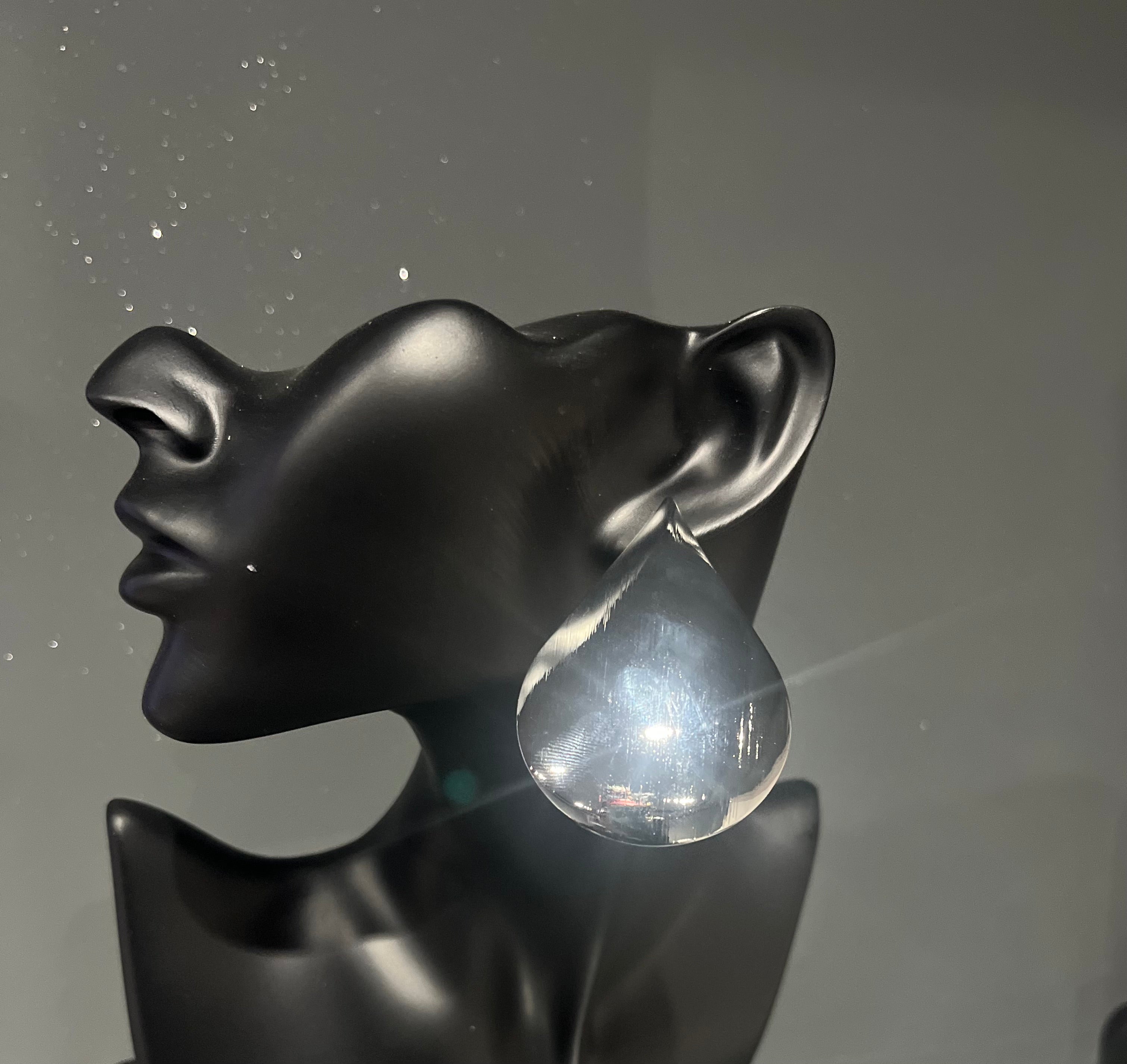 Silver Raindrop Inspired Earring