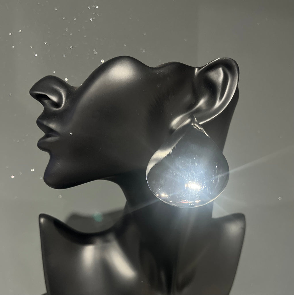 Silver Raindrop Inspired Earring