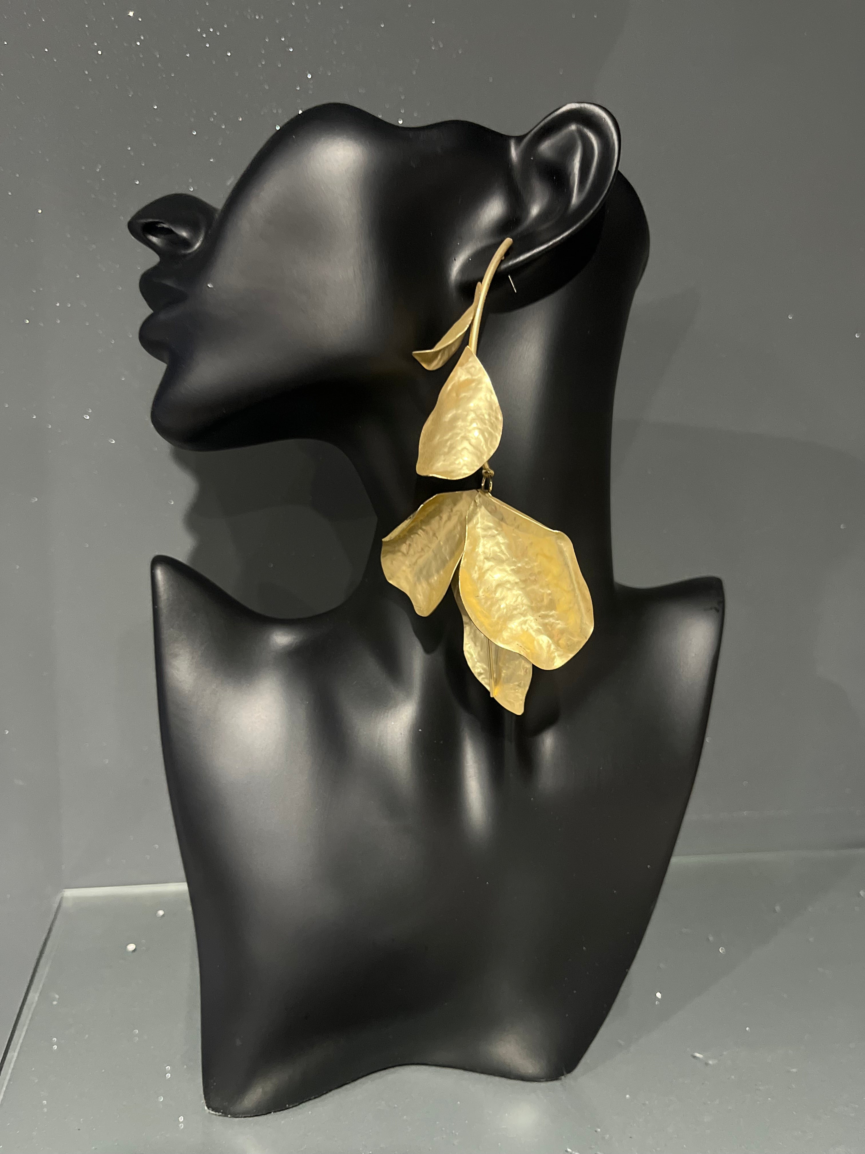 Golden Leaf & Branch Earring