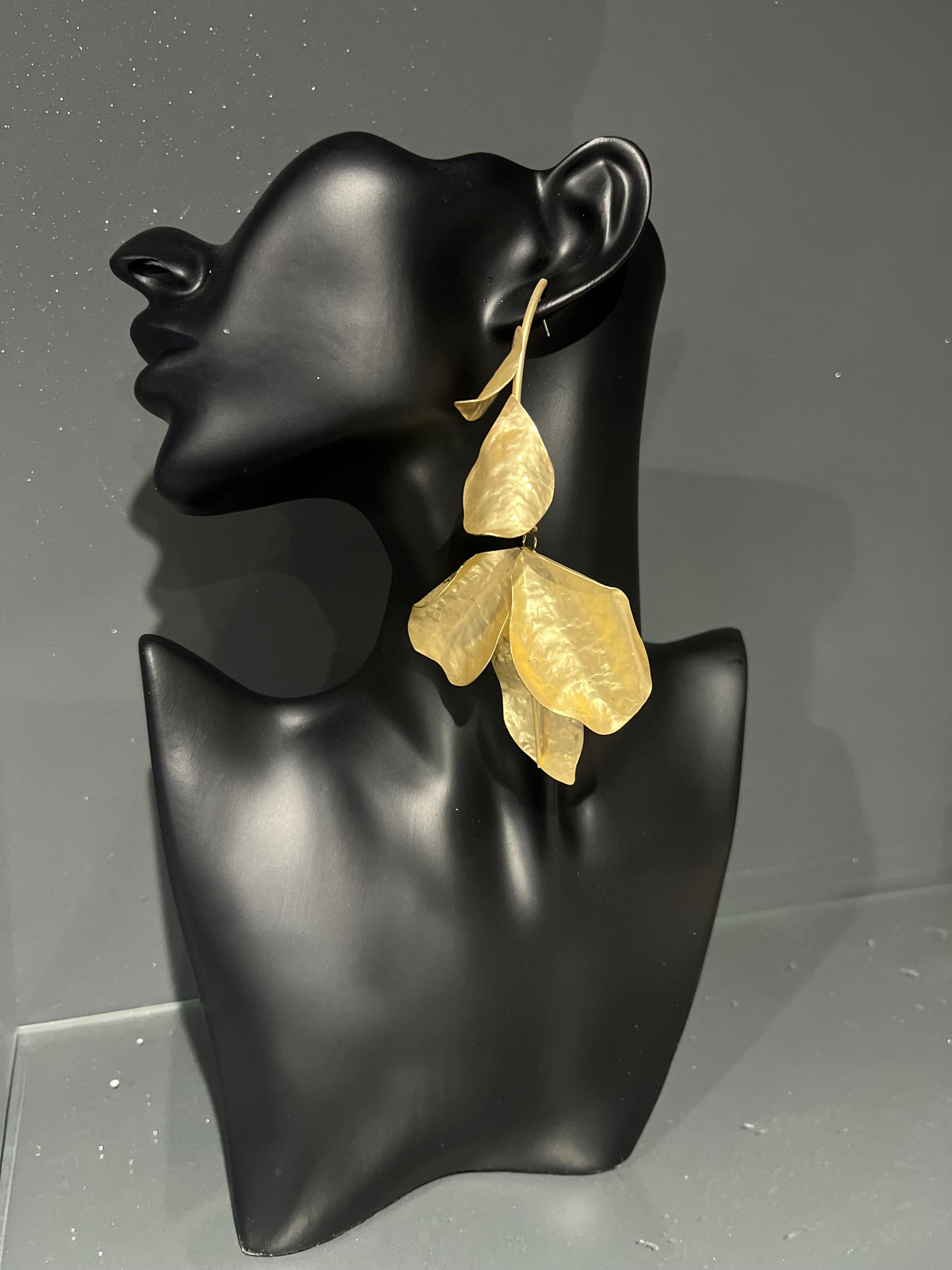 Golden Leaf & Branch Earring
