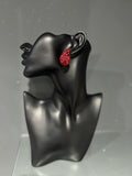 Red Rhinestone Stud Earring