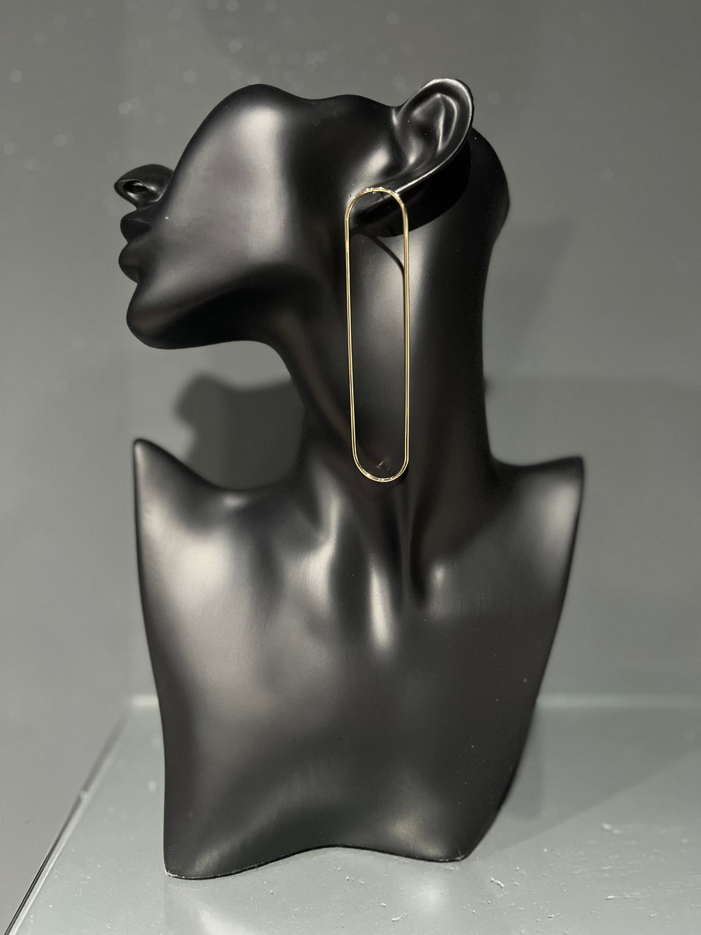 Gold Circular Drop Earring