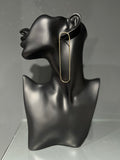 Gold Circular Drop Earring
