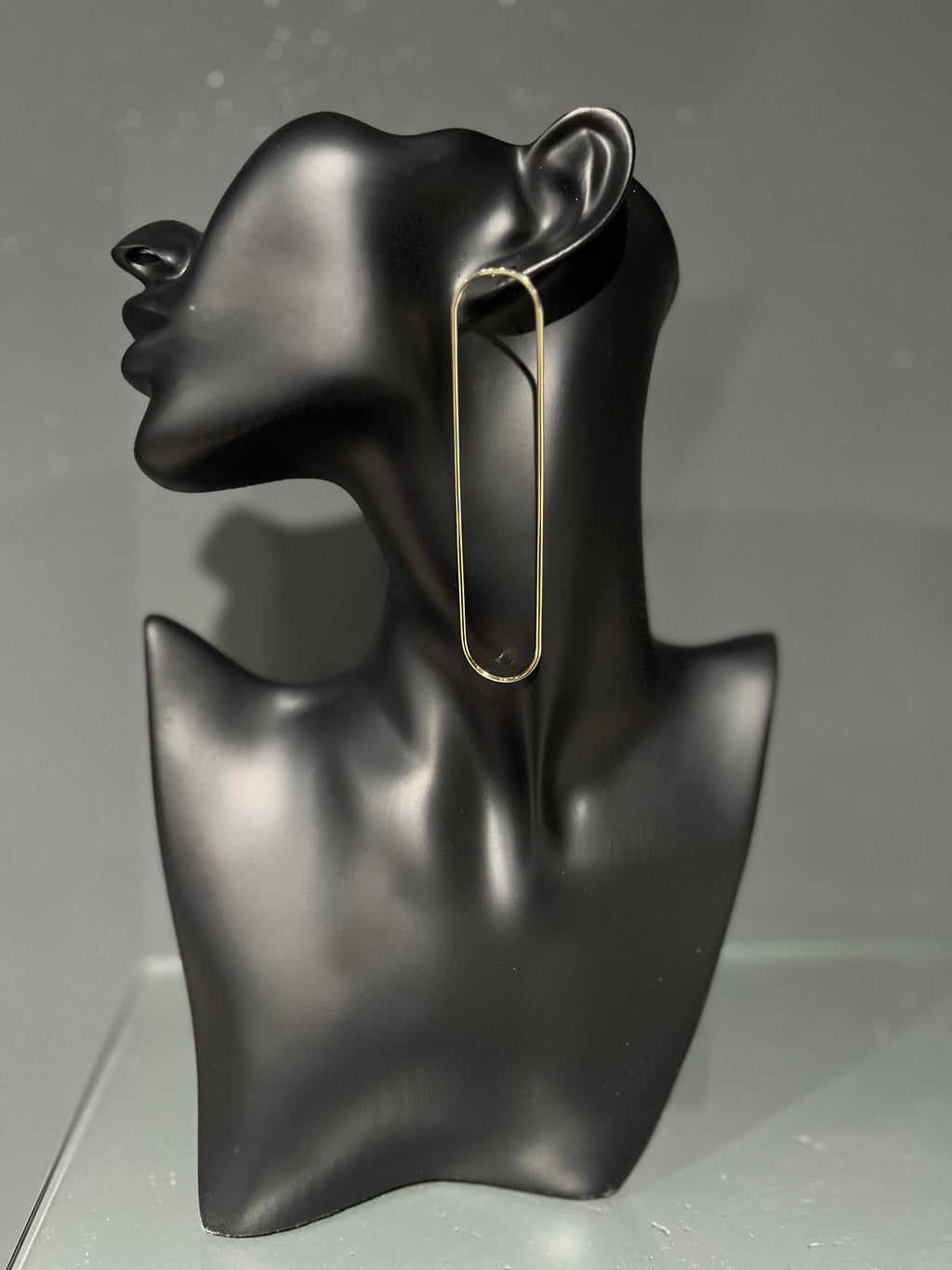 Gold Circular Drop Earring
