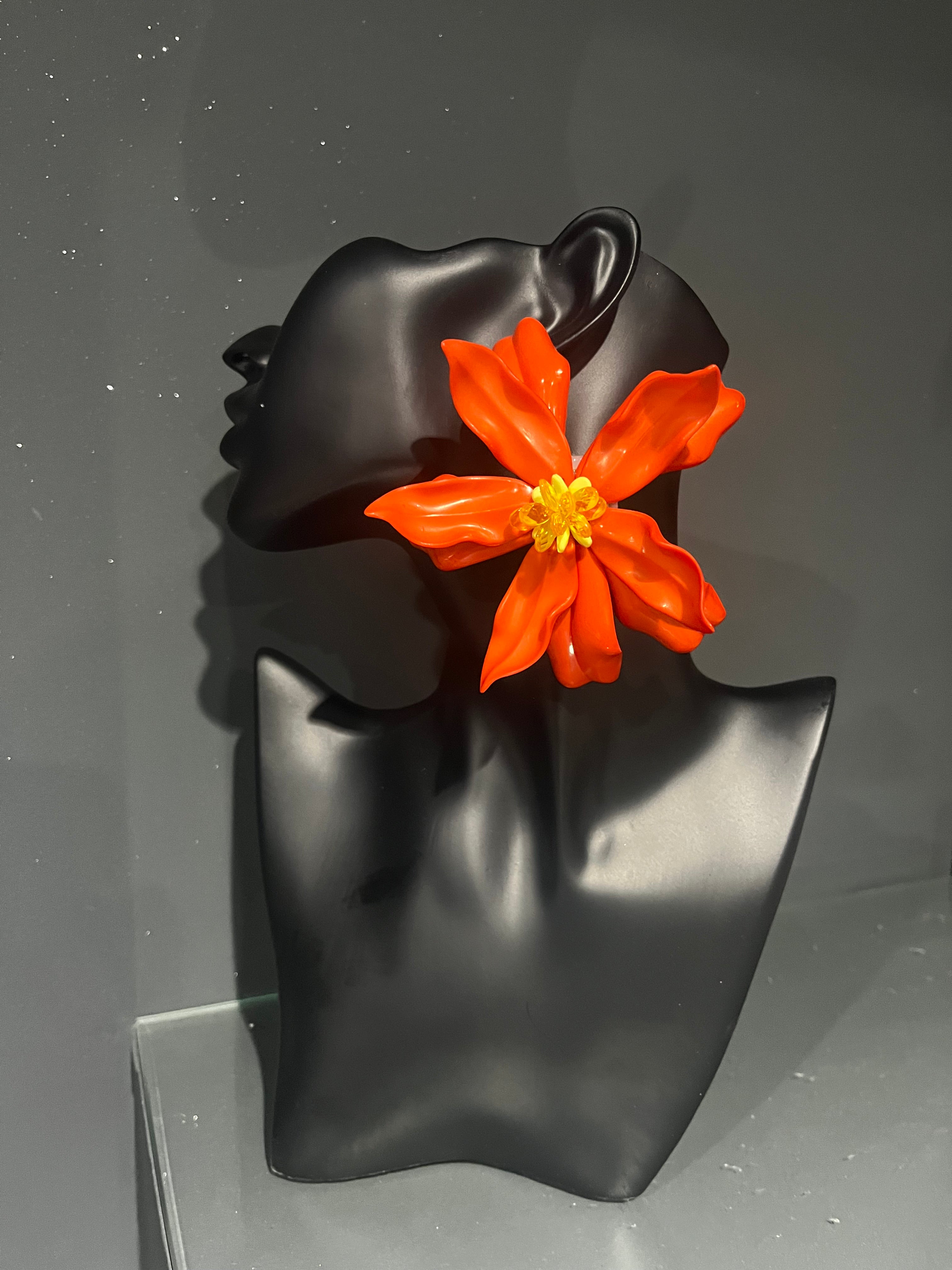 Orange Extravagant Earring
