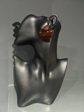 Dark Brown Mini Bean Earring