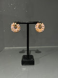 Champagne & Gold Beaded Stud Earring