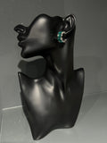 Green 'Shiny C' style Earring