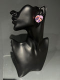 Purple & Pink Leaf Earring