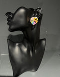 Multicoloured Leaf Earring