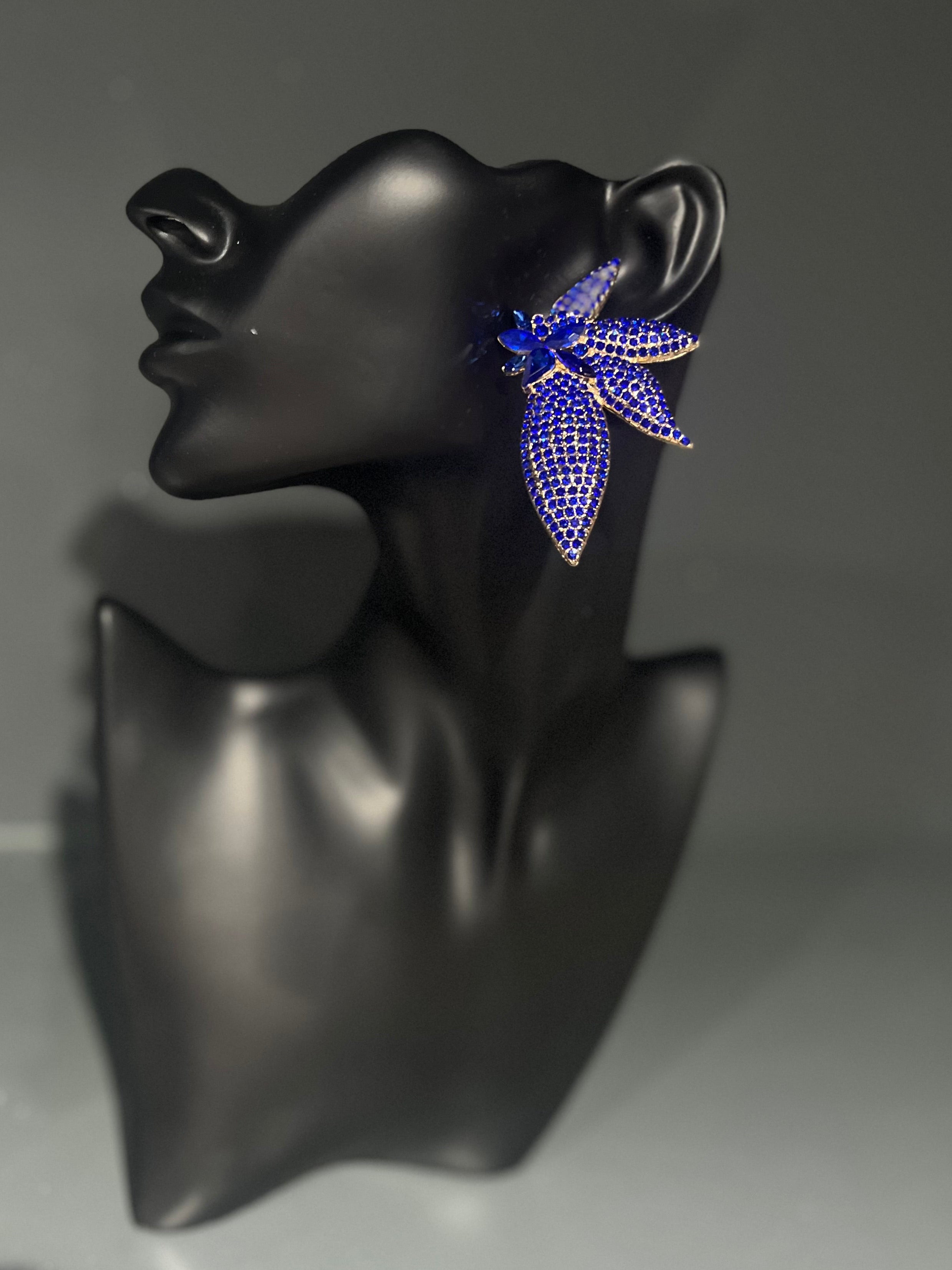 Blue Crystal Earring