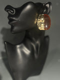 Patchwork Gold Earring