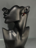 Abstract Brown & Gold Earring